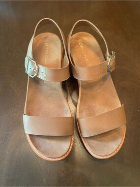 Cole Haan Brown Leather Slingback Sandals - Women's 6.5